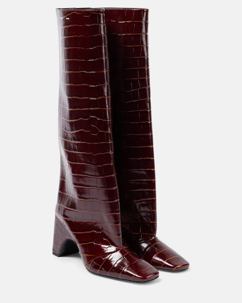 COPERNI Stiefel Bridge aus Leder Burgund