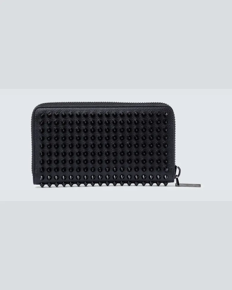 Christian Louboutin Portemonnaie Panettone aus Leder Schwarz