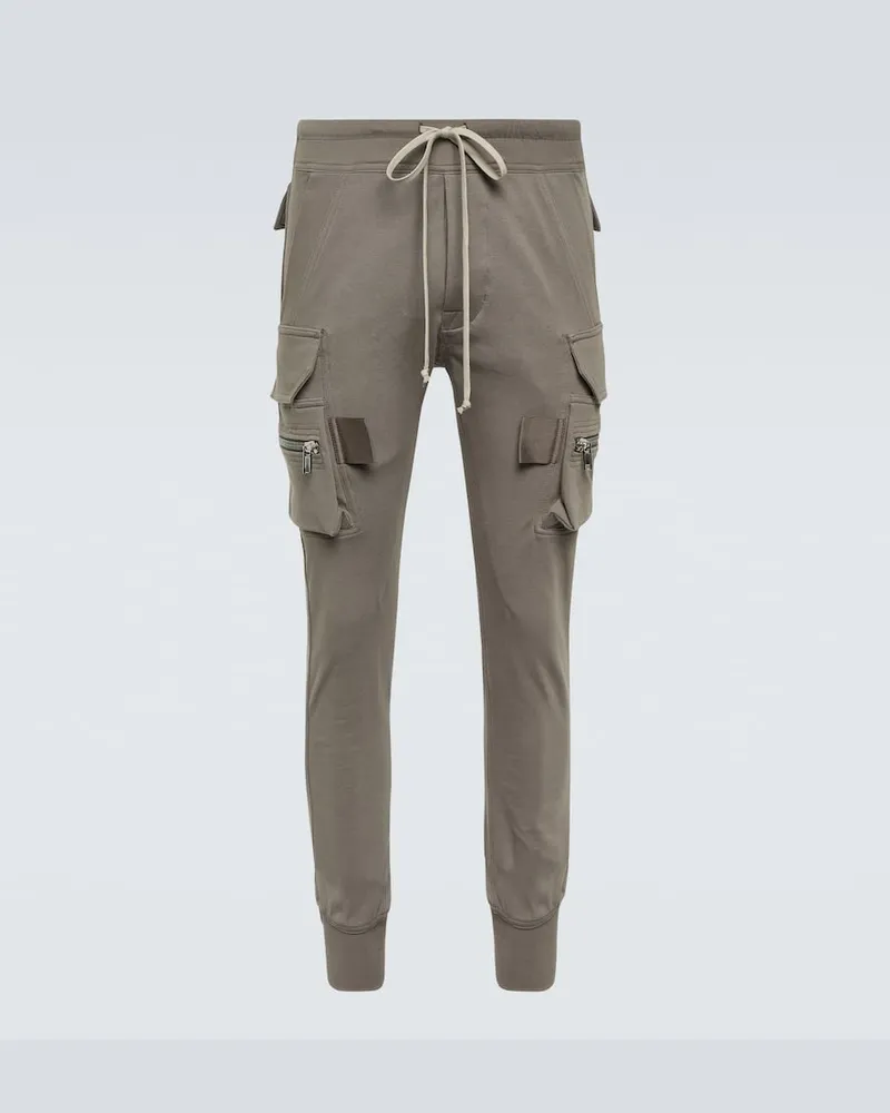 Rick Owens Cargohose Mastodon aus Baumwoll-Jersey Neutral