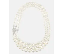 Halskette Graziella aus Zierperlen mit Kristallen
