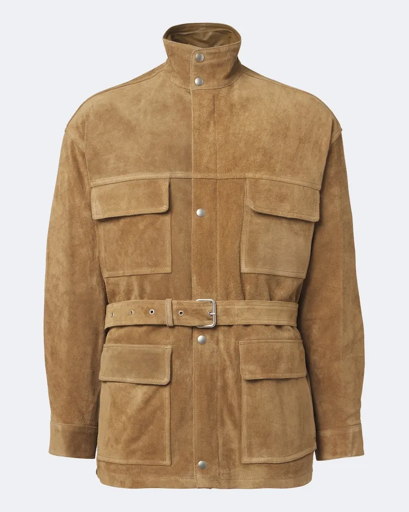 Arma Jacke Doran aus Veloursleder Beige