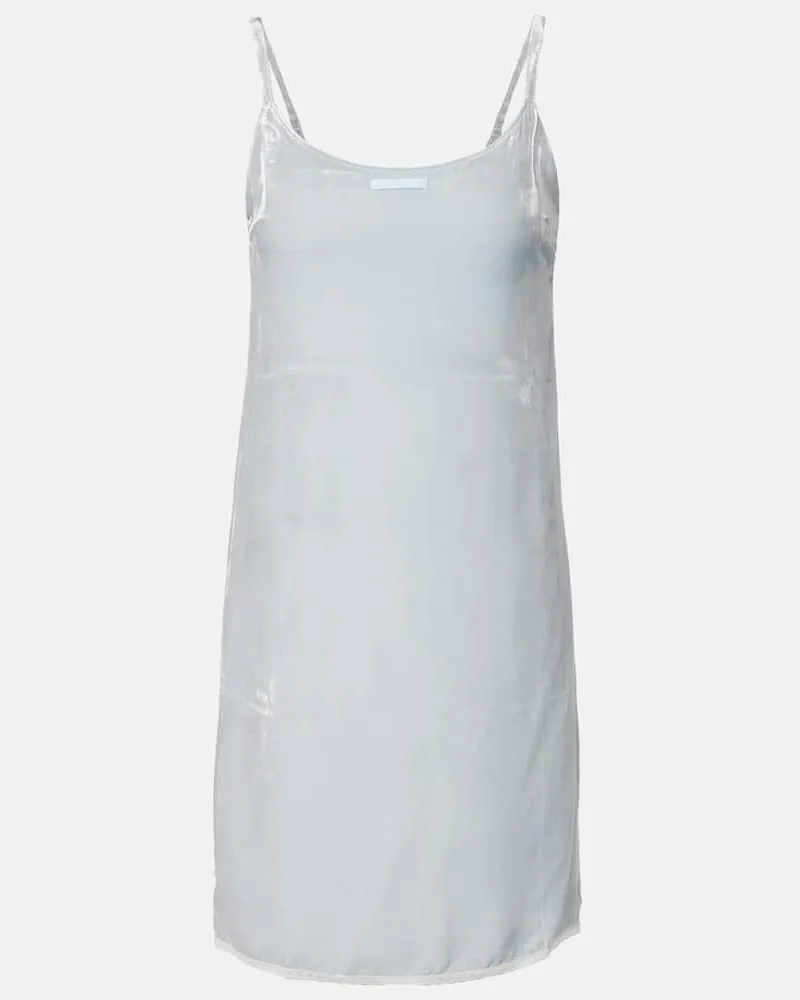 Prada Slipdress aus Samt Blau