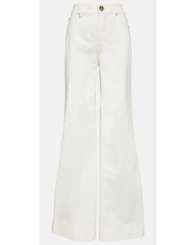 Zimmermann High-Rise Palazzo Jeans Matchmaker Weiss