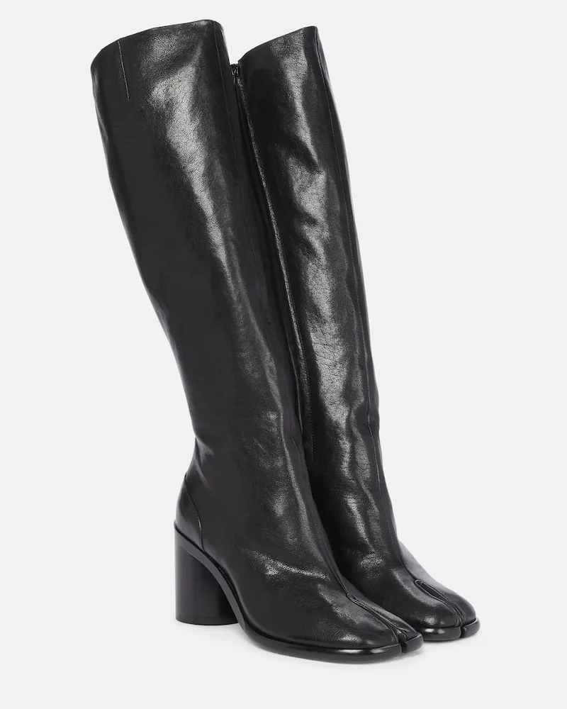 Maison Margiela Stiefel Tabi aus Leder Schwarz