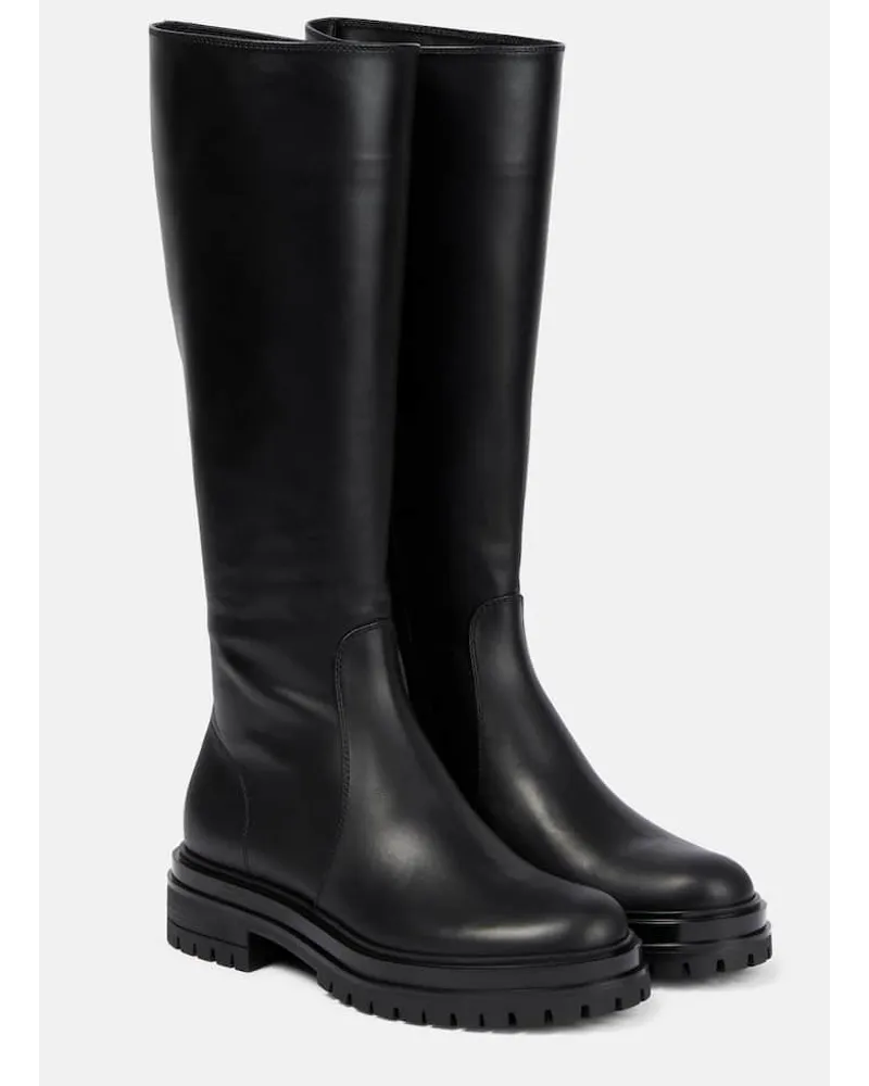 Gianvito Rossi Stiefel aus Leder Schwarz
