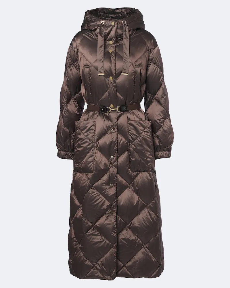 Max Mara Daunenmantel Braun
