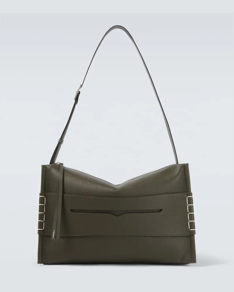 J.W.Anderson Messenger Bag Loafer aus Leder Grün