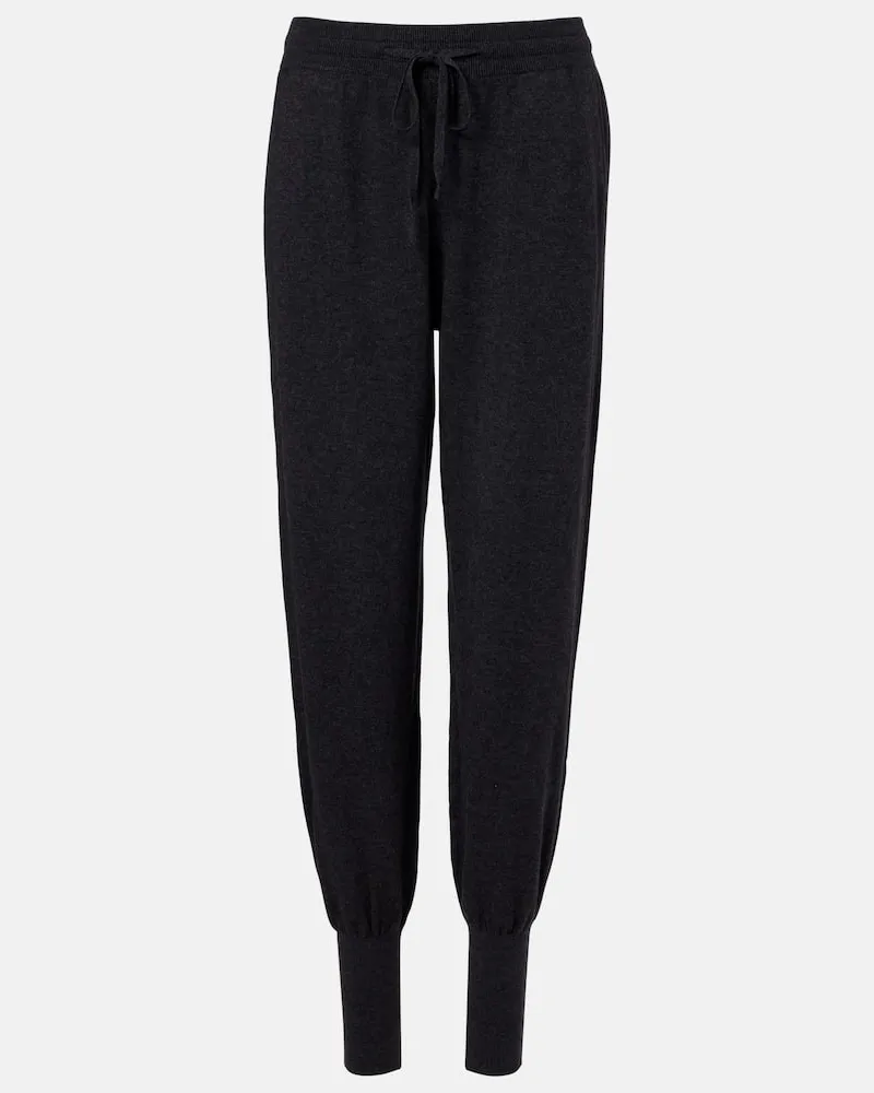 Lisa Yang Hose aus Baumwolle und Kaschmir Grau