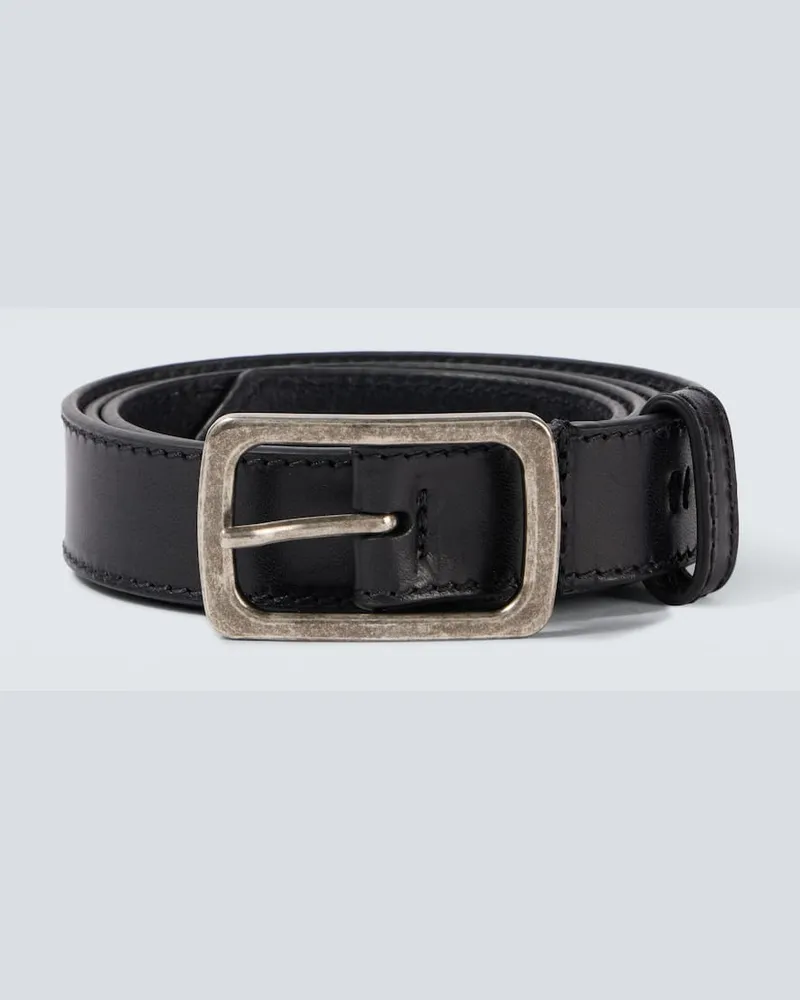 Dries van Noten Gürtel aus Leder Schwarz