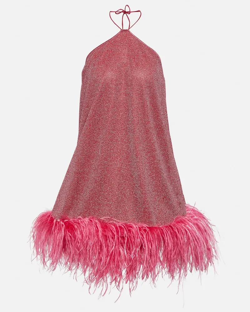 Oséree Oséree Minikleid Lumière Plumage Pink