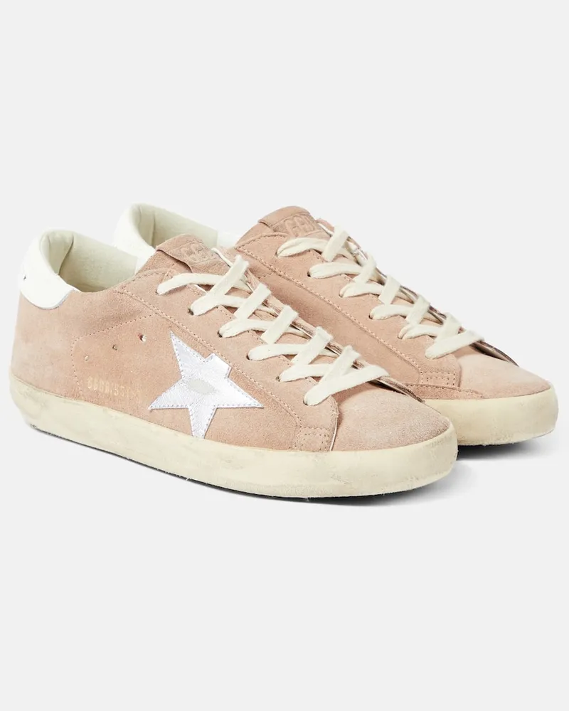 Golden Goose Sneakers Super-Star aus Veloursleder Rosa