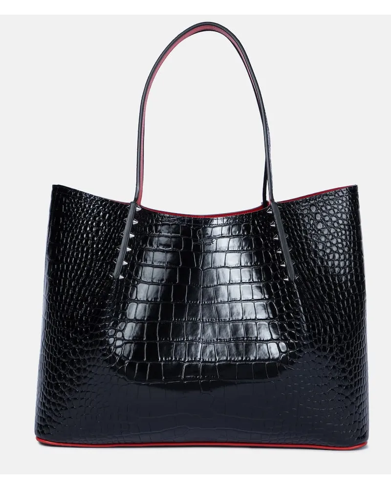 Christian Louboutin Tote Cabarock Large aus Leder Schwarz