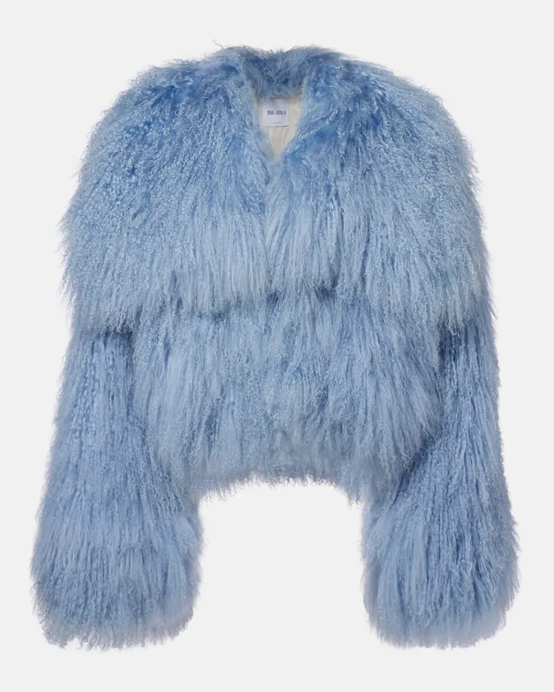 ATTICO Jacke aus Shearling Blau