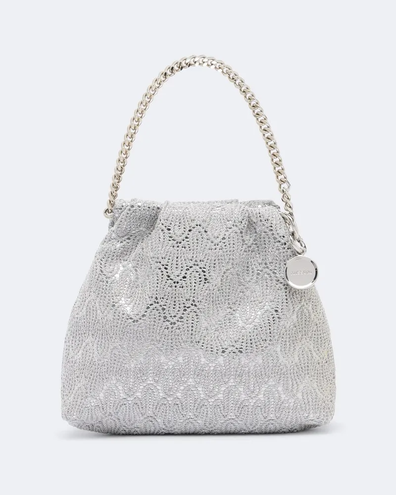 Missoni Clutch Mini aus Lamé Silber