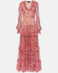 Etro Robe aus Seide Pink