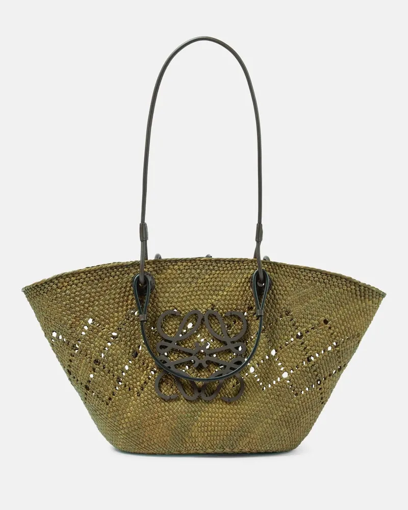 Loewe Shopper Anagram Medium Grün