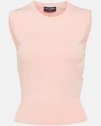 Dolce & Gabbana Top aus Strick Pink