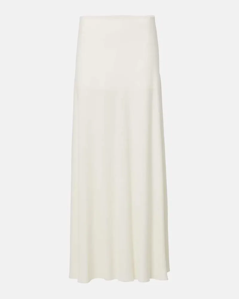 Jil Sander Midirock aus Crêpe Beige