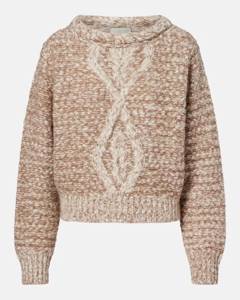 Isabel Marant Pullover Dorota aus einem Alpakawollgemisch Nude