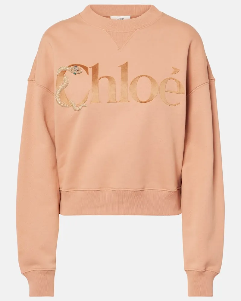 Chloé Chloé Sweatshirt aus Baumwolle Beige