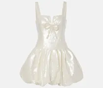 Bridal Minikleid mit Pailletten und Zierperlen
