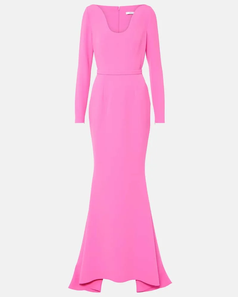 Safiyaa Robe Auria aus Crêpe Rosa