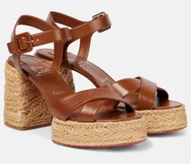 Espadrille-Sandalen Calakala 85 aus Leder