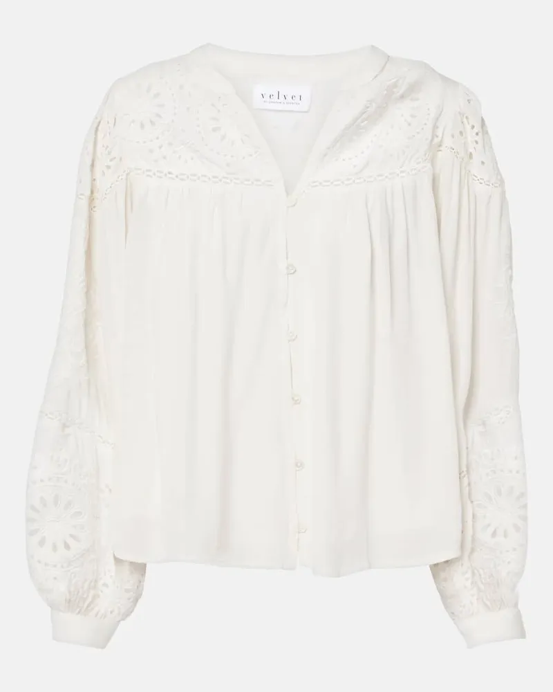 Velvet Bluse Libby Beige