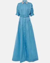 Rebecca Vallance Verzierte Robe Cielo Blau