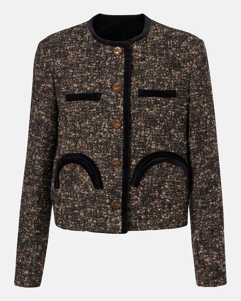 Blazé Milano Blazé Milano Jacke Shamo aus Tweed Braun