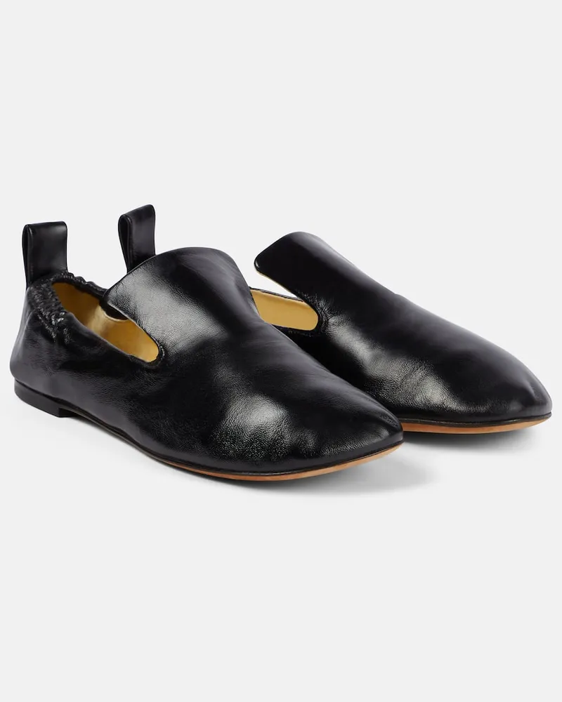 Proenza Schouler Slip-Ons Glove aus Leder Schwarz
