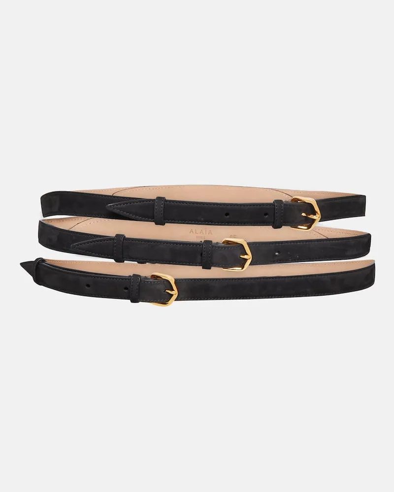 Alaïa Alaïa Gürtel Multi aus Leder Schwarz