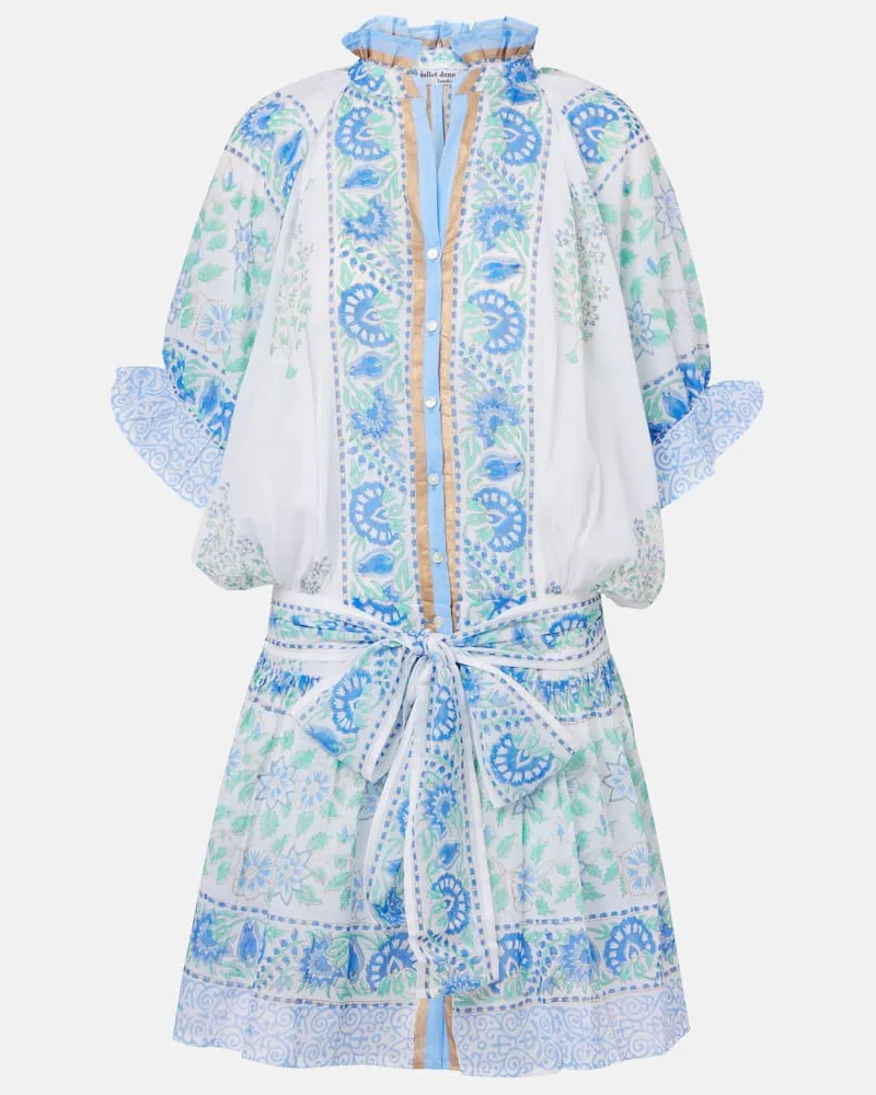 Juliet Dunn Minikleid aus Baumwolle Multicolor