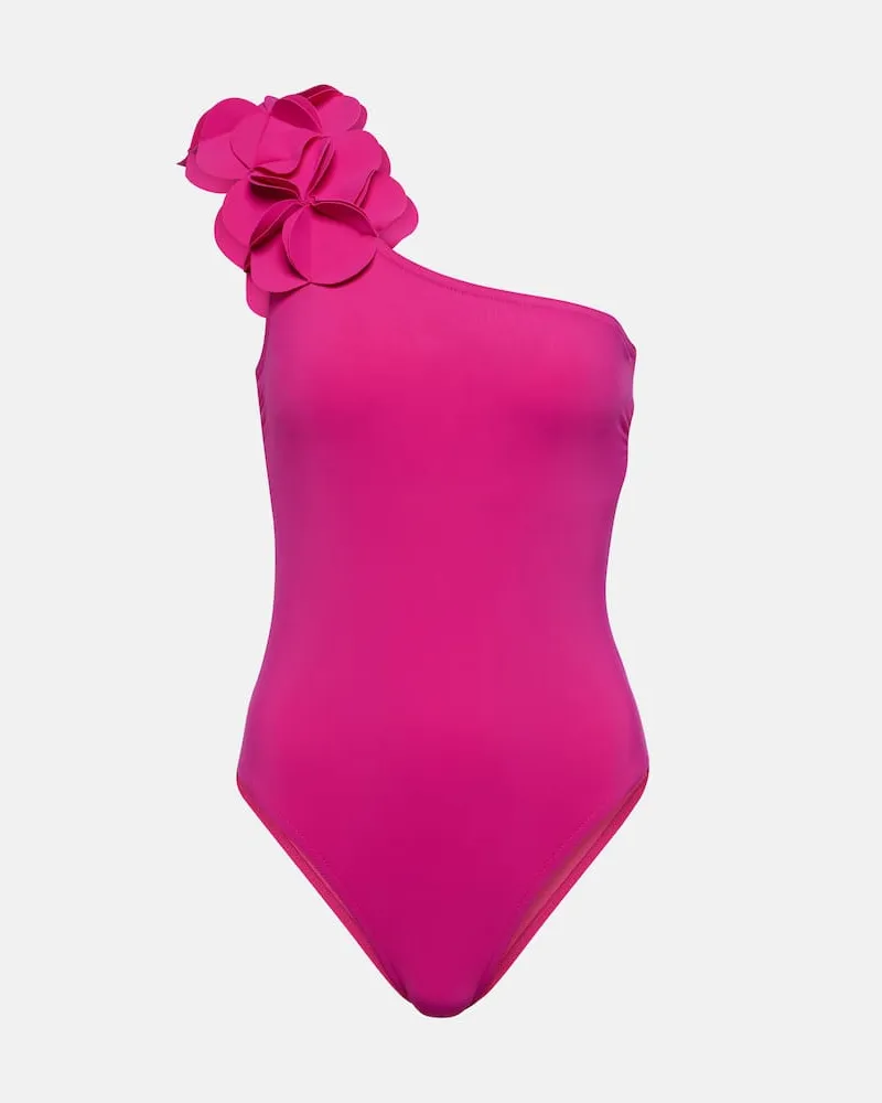 Karla Colletto One-Shoulder-Badeanzug Rosa