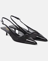 Saint Laurent Slingback-Pumps Oxalis 30 mit Leder Schwarz