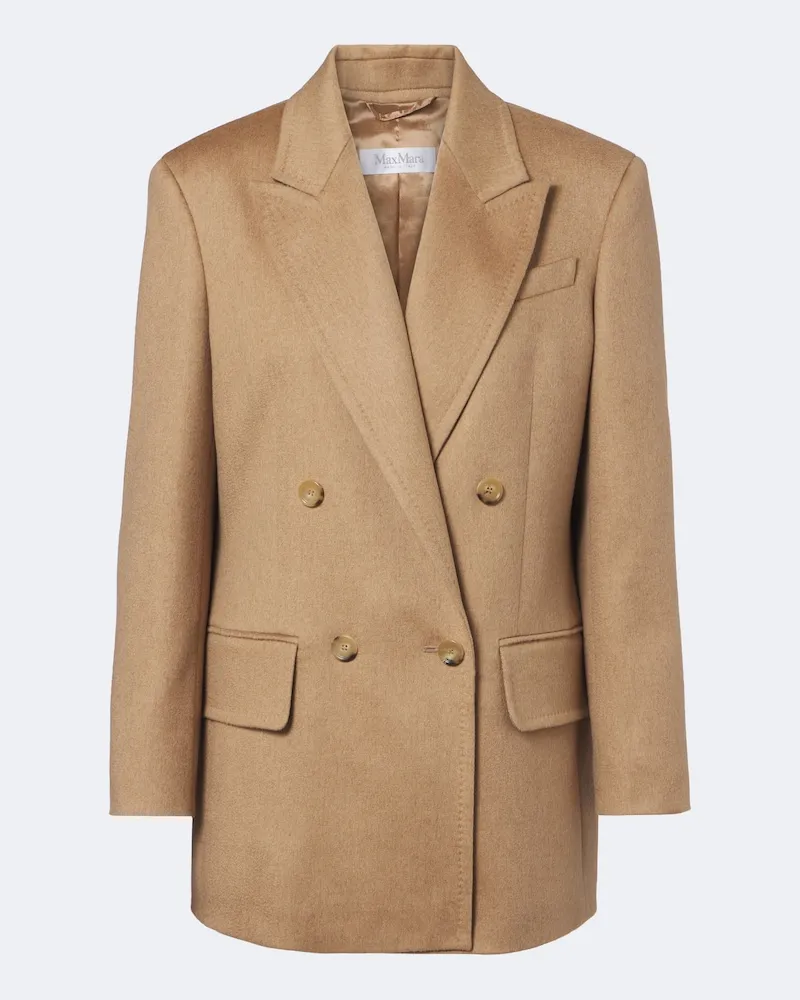 Max Mara Blazer Olimpia aus Kamelhaar Beige