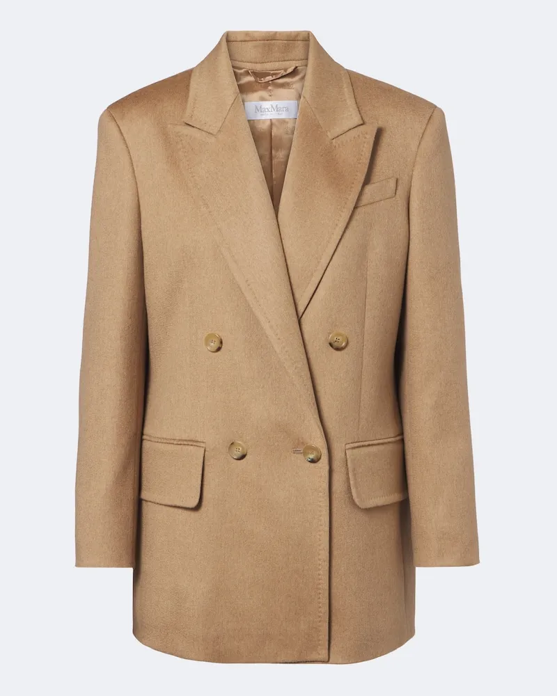 Max Mara Blazer Olimpia aus Kamelhaar Beige