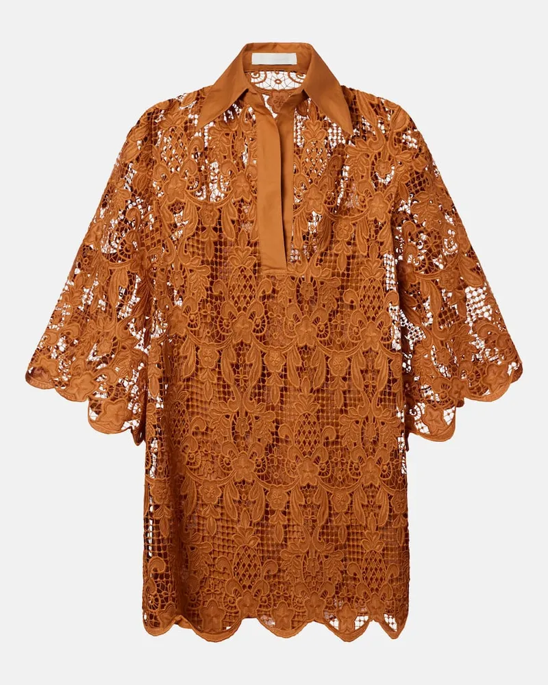 Zimmermann Top Coco aus Spitze Braun