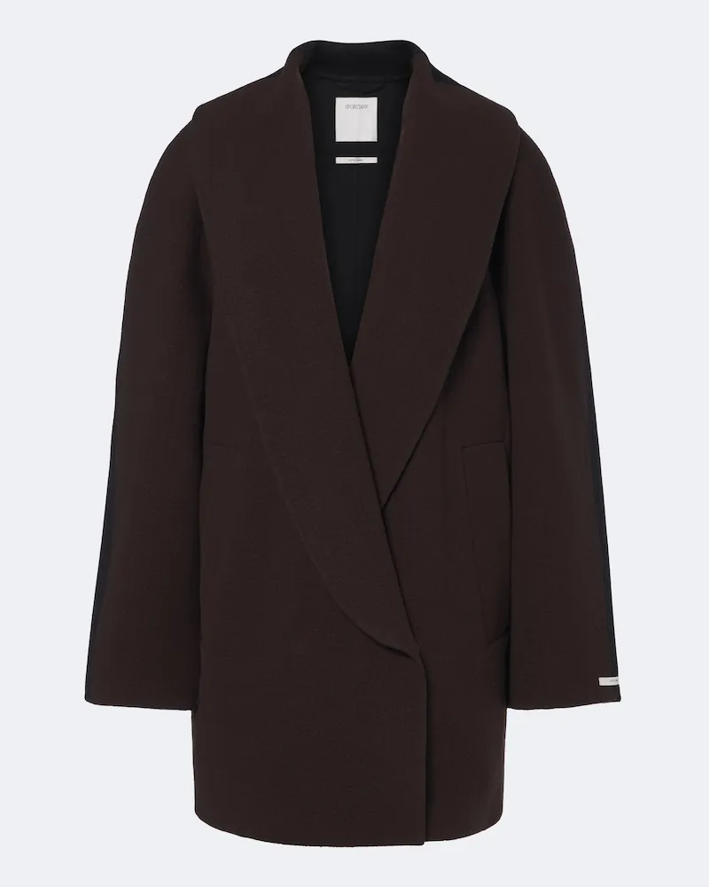 SPORTMAX Mantel aus Wolle und Kaschmir Braun