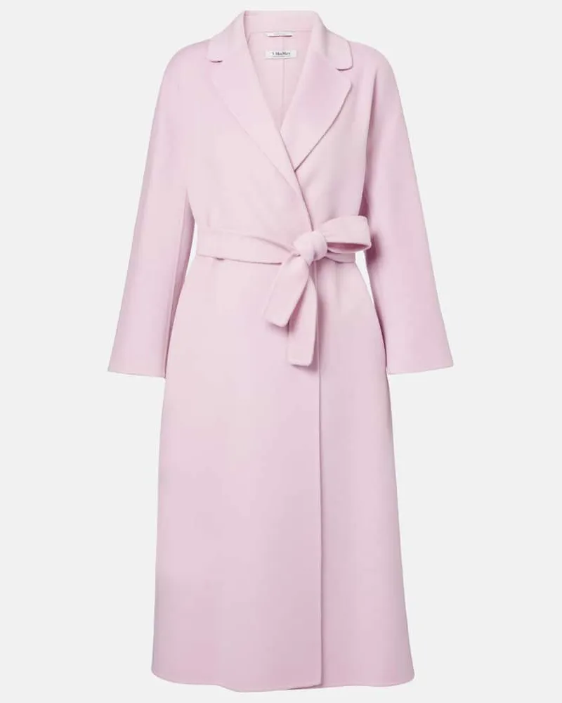 Max Mara Mantel Esturia aus Schurwolle Pink