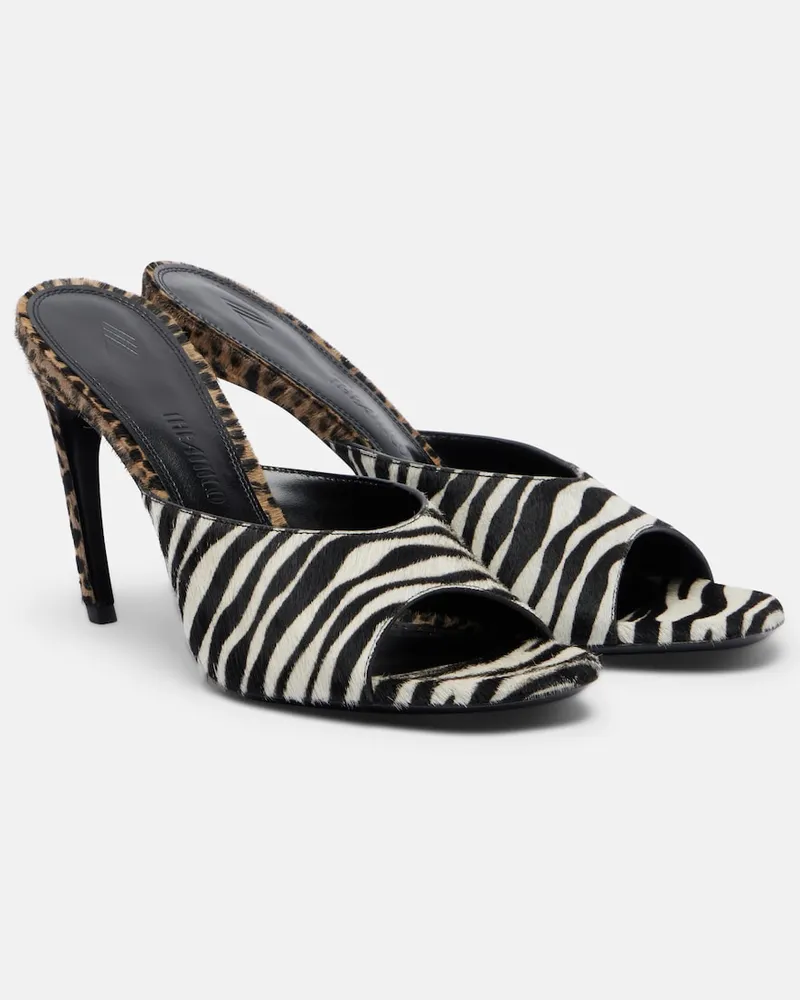 ATTICO Mules Betta aus Kalbshaar Multicolor