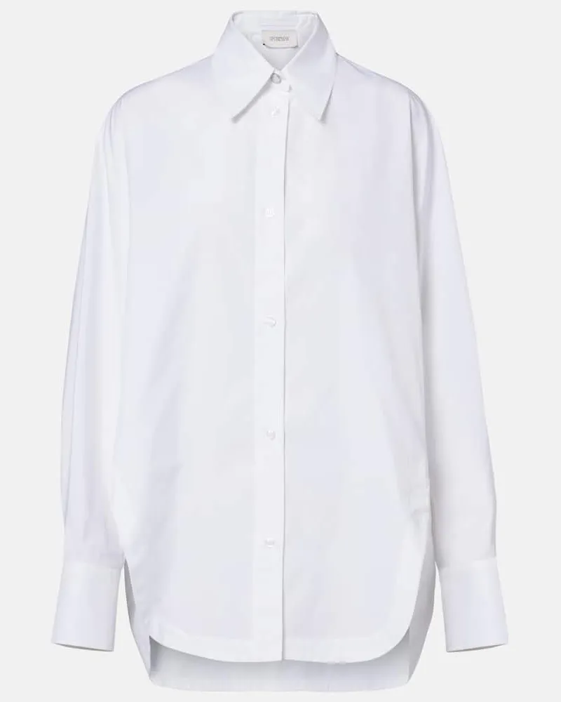 SPORTMAX Hemd Ovest aus Baumwollpopeline Weiß