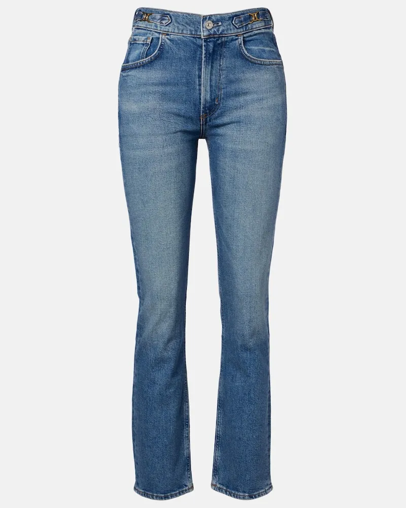 Citizens of humanity High-Rise Straight Jeans Blaine Blau