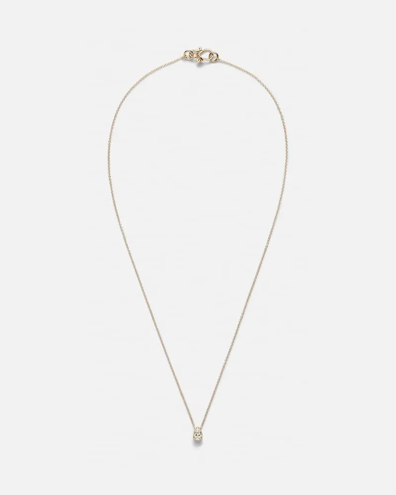 Sophie Bille Brahe Halskette Sky Simple aus 18kt Gelbgold mit Diamant Gold
