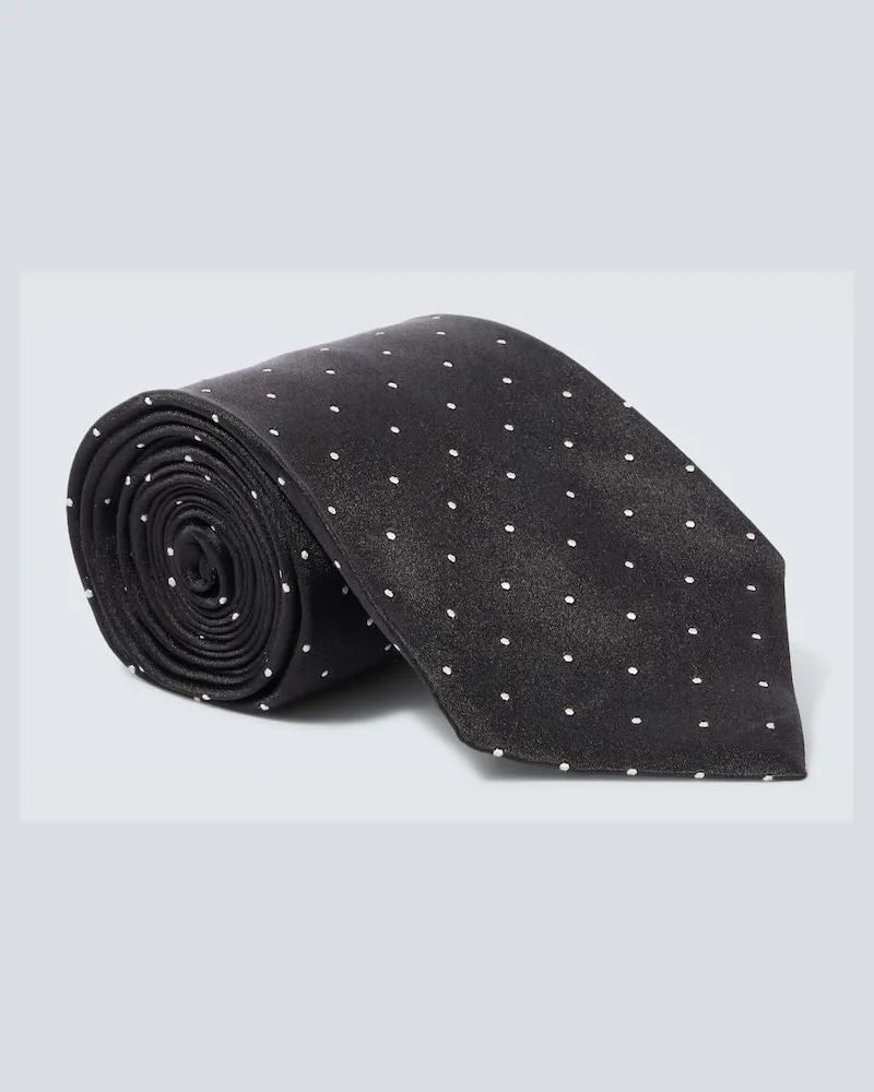Tom Ford Krawatte aus Seiden-Twill Schwarz