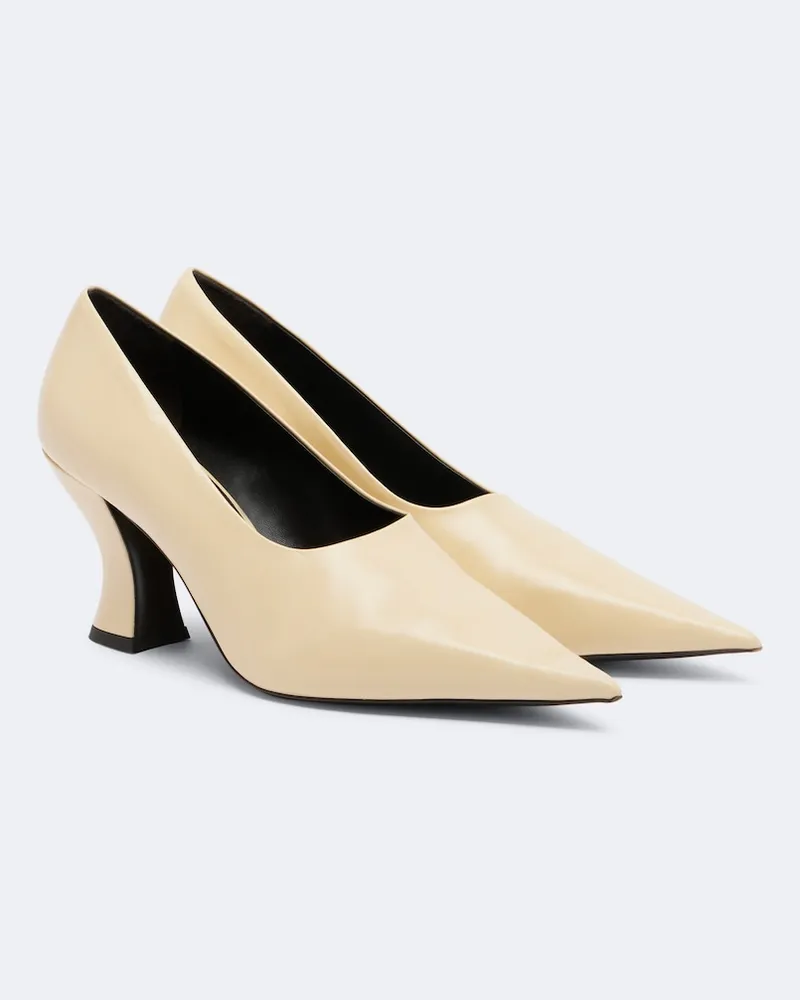 KHAITE Pumps Colleen aus Leder Weiß