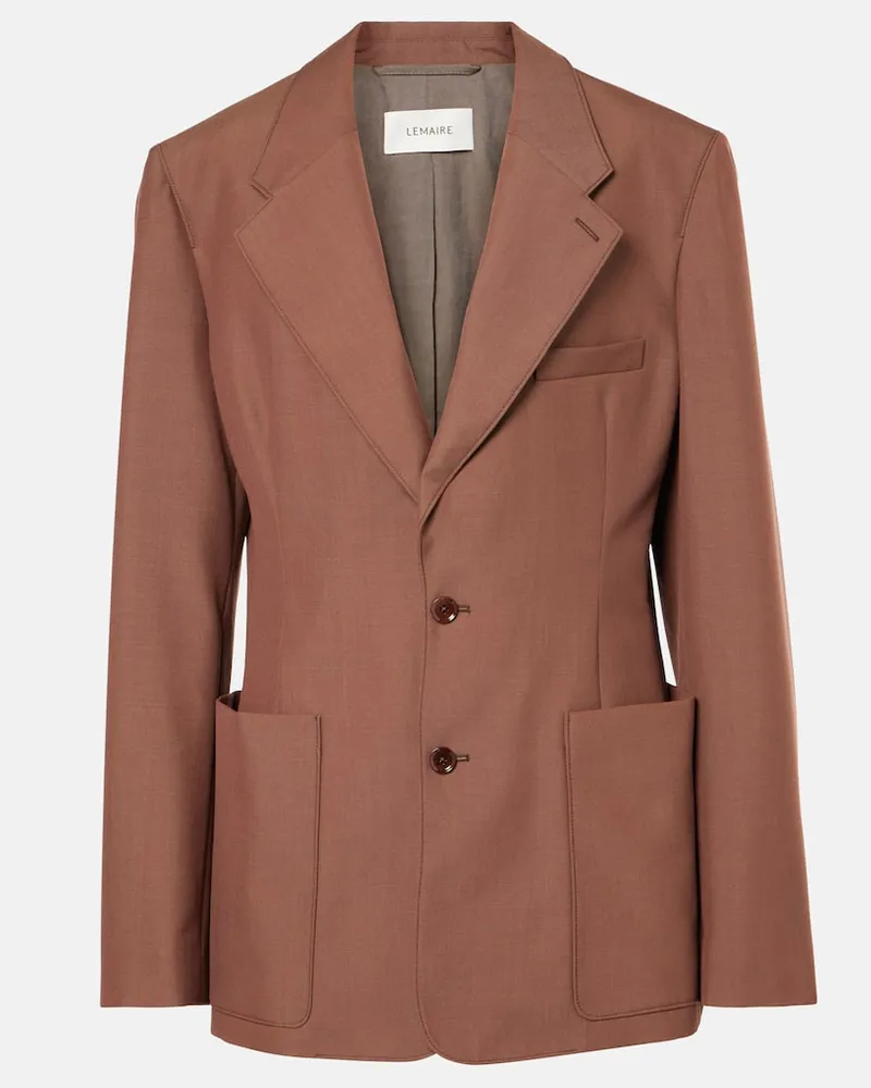 Christophe Lemaire Blazer aus Twill Braun
