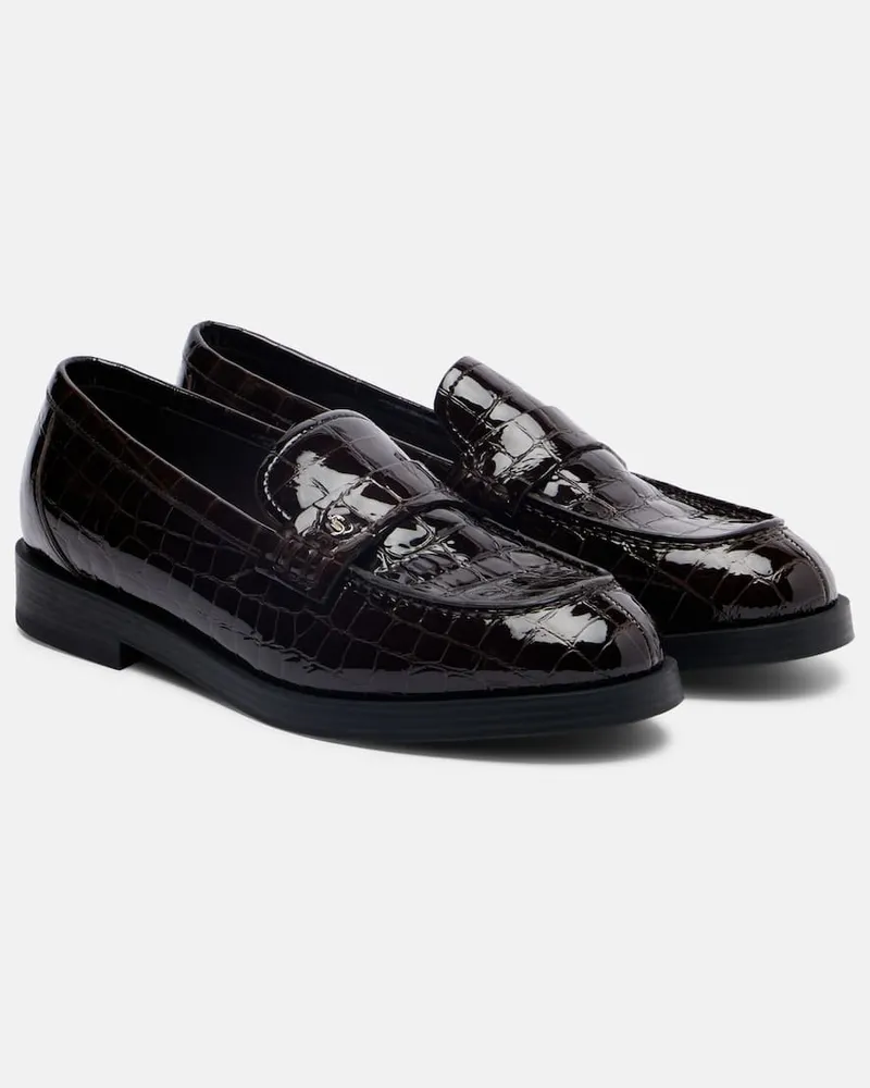 Jimmy Choo Loafers Ivy aus Lackleder Schwarz