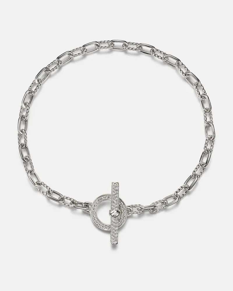 David Yurman Armband DY Madison® aus Sterlingsilber mit Diamanten Silber