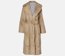 Trenchcoat aus Shearling